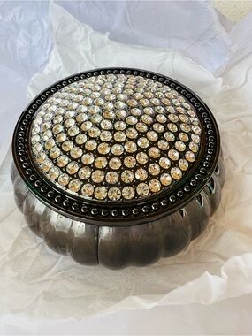 LORI GREINER SAFEKEEPER CRYSTAL RHINESTONE JEWELRY BOX NWT